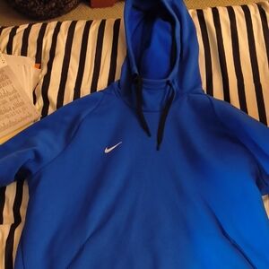 Nike Royal Blue Hoodie with Black Accents
